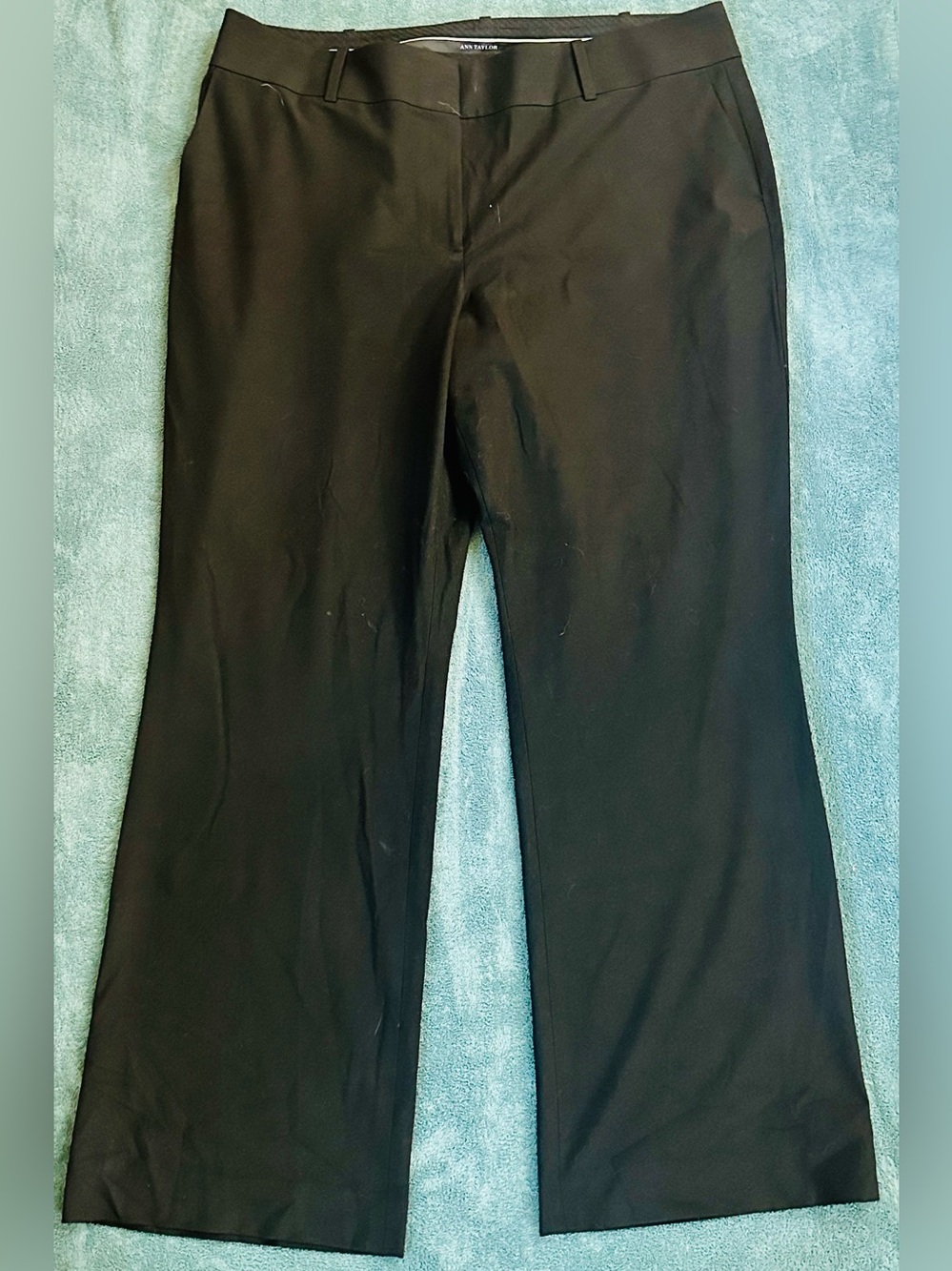 Ann Taylor Black Wide Leg Dress Pants Women’s Size 16 Career Trousers